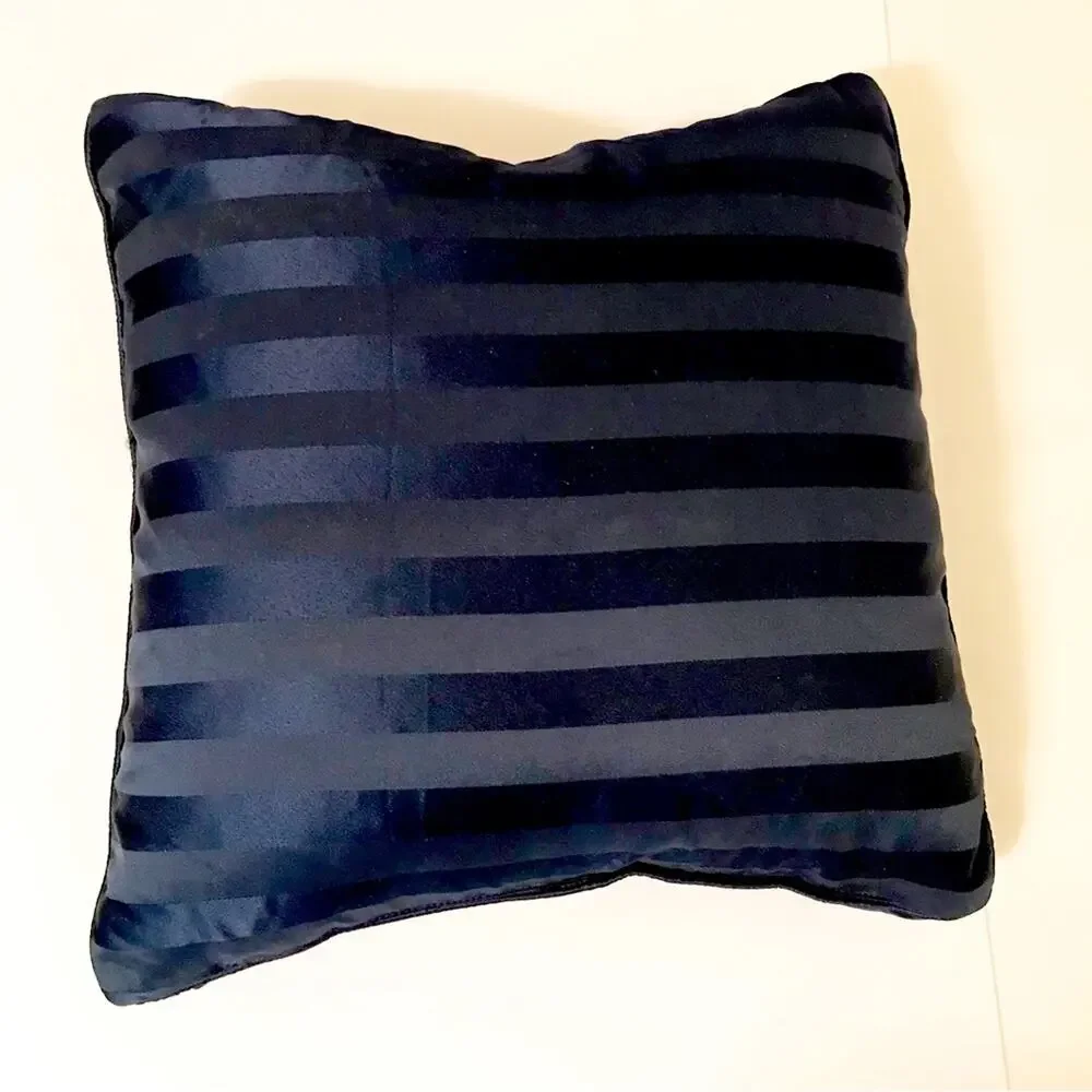 Navy Blue and Gold decorative pillow